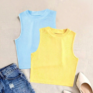สินค้าขายดี ชุดใส่ได้ทุกวัน ไอเทมจำเป็นสำหรับวัยรุ่น สไตล์ฤดูร้อน ทรงเข้ารูป กระชับรูปร่าง เหมาะสำหรับใส่ลำลอง คุณภาพดีแต่ดูหรูหรา - Product Image 1