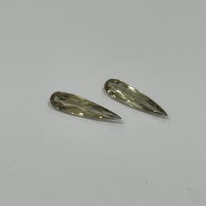 Muy bien cortado, forma de gota de lágrima larga, par de gemas de diáspora Natural, cambio de Color Natural suelto, diáspora turca - Product Image 3