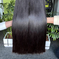 Extensions de cheveux brésiliens bruts 15A, mèches lisses non traitées, cheveux vierges Remy CN/GUA, cuticules intactes, double trame machine, en vrac