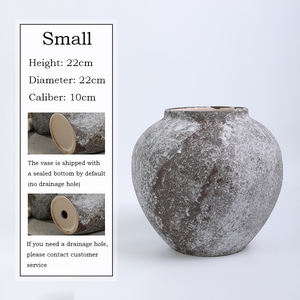 <span class=keywords><strong>Vase</strong></span> en céramique gris blanc de table Vintage Offre Spéciale de haute qualité fait à la main <span class=keywords><strong>Vase</strong></span> à fleurs en glaçure mate pour la décoration intérieure et le mariage - Product Image 6