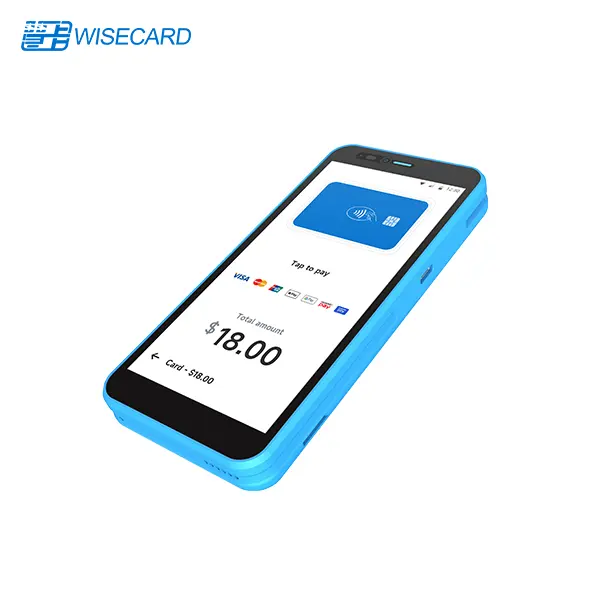 Wisecard T80M 2800mAh Mobile Wireless Bank Credit Card Machine Providers Portable T80M Android Pos Terminal Point Of Sale