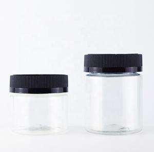 Großhandel PET-Pillendosen Schwarz 45ml-220ml Klar Weiß mit Gerippten CRC-Deckeln für Medikamente Vitamine Gesundheitsprodukte - Product Image 1