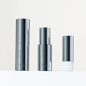 고급 알루미늄 빈 실버 원통형 립밤 용기 립스틱 케이스 포장 튜브 리필 가능 - Product Image 2