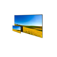 Samsung 46 55 inci layar LCD dalam ruangan 5x5 layar iklan dinding Video Lcd dengan pengendali Video 4K