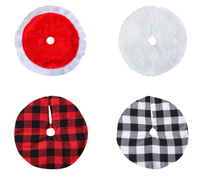 Accueil Joyeux Noël Ornements Cadeau 43cm Creative Tabletop Mini Christmas Plush Tree Skirts