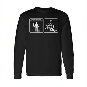 Mis amigos disfrutan de actividades que son adecuadas para su edad, camiseta de manga larga - Product Image 2