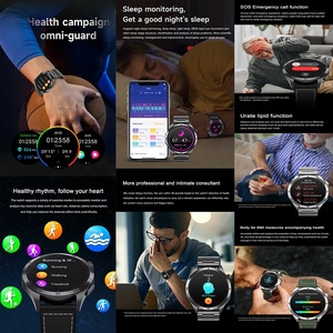 BT SOS gọi khẩn cấp điện thoại nói chuyện ngủ ECG máu theo dõi sức khỏe thể thao AMOLED Màn hình et485 Smartwatch Đồng hồ thông minh et485 - Product Image 5