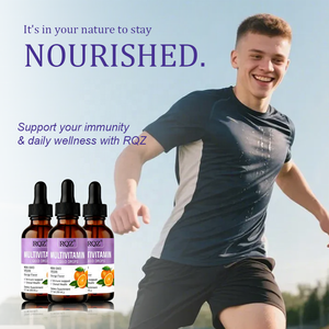 Gouttes liquides <span class=keywords><strong>multivitamin</strong></span>ées (saveur <span class=keywords><strong>orange</strong></span>) sans OGM, véganes, pour adultes, apportant de l'énergie |   2 fl oz (60 ml) 2 portions par 24 mois - Product Image 5