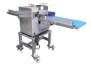 Hähnchenbrust-Fleischschneidemaschine, Förderband-Typ, für Beef Jerky, Steak, Fleischstreifen, ohne Knochen, 2mm Schnittstärke, 110V/220V/380V, 100kg Kapazität - Product Image 2