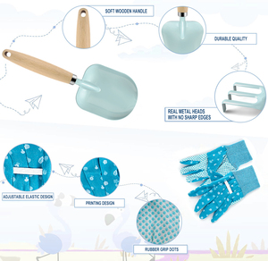 Vente chaude ensemble d'outils de jardin pour enfants pelle râteau truelle enfants ensemble d'outils de jardinage pour enfants cadeau - Product Image 5
