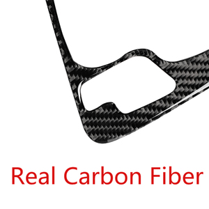 Modificación 5D Panel de engranajes de fibra de carbono Etiqueta engomada del coche de fibra de carbono real para BMW 3 E46 Kits de accesorios interiores - Product Image 4