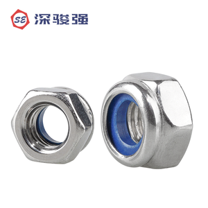 Colección de Tuercas Hexagonales Autoblocantes de Acero Inoxidable 304 y 316, Tuerca Imperial Antiaflojamiento con Rosca Fina Inversa - Product Image 3