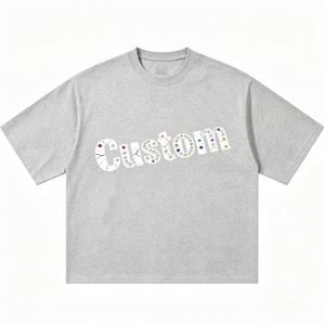 Custom <b>Logo</b> Print Men's Blank Short Sleeve O-Neck T-Shirt 100% Cotton Jersey Knitted Casual Regular Fit T-shirt for Men - Product Image 1