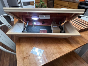 Scatola di immagazzinaggio nascosta per cassetti in legno, - Product Image 3