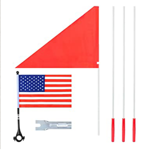 Fibra de seguridad naranja diferentes tamaños fibra de vidrio triángulo bandera - Product Image 5