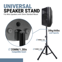 [CN Stock] Soporte de Altavoz Profesional Ajustable en Altura Accuracy Pro Audio SPS003SL-69, Soporte de Altavoz de Trípode Totalmente Metálico para Altavoz