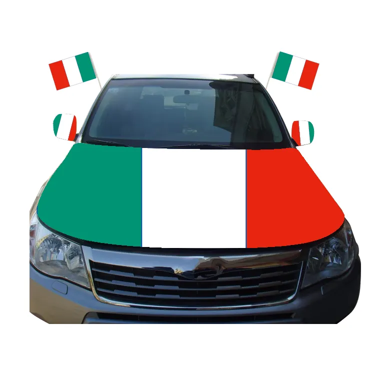 Personalizar su logotipo de impresión de diseño ventiladores artículos 68D poliéster aceptar MATERIAL PERSONALIZADO italiano 3x5 entrega rápida Bandera de Italia
