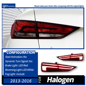 For A3 12V Tail Light Assembly 13-19 Models Low to High Trim Conversion LED Flowing Turn Signal A3 Tail Light Assembly for - Product Image 6