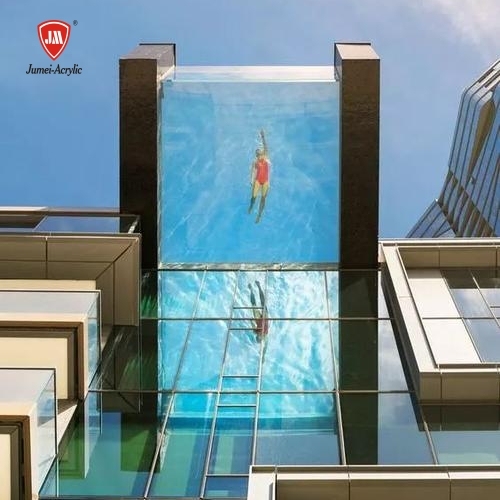 Jumei Manufacturer Price 50-200mm Clear High Transparent PMMA Cast Swimming Pool Arylic Sheets