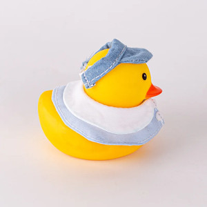 Cao su vịt phòng tắm Vịt mềm keo giải nén Búp bê trang trí xe có thể bị chèn ép và âm thanh đồ chơi phòng tắm trẻ em - Product Image 4