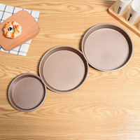 6 Zoll Antihaft-Pizza Backblech Kohlenstoffs tahl Kuchen form runde Pizza Pfanne