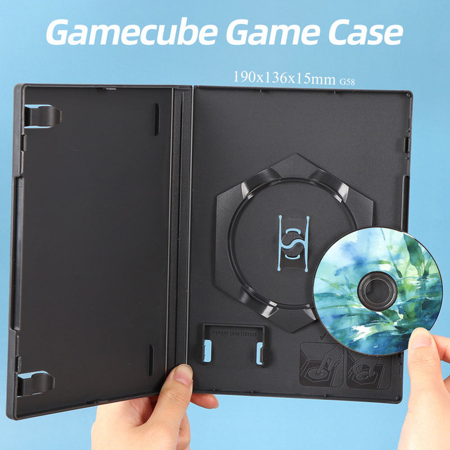 SUNSHING Bulk Retro Gaming Cartridge Case Universal Game Case DVD CD Game Disk Cover Case for PS2 3 4 5 PS1 Gaming CD Jewel Box