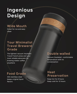 320ml di alta qualità <span class=keywords><strong>caffè</strong></span> e tè macchina da <span class=keywords><strong>caffè</strong></span> stampa francese con bottiglia di acqua 304 <span class=keywords><strong>Thermos</strong></span> macchina da <span class=keywords><strong>caffè</strong></span> per esterni e viaggi - Product Image 6