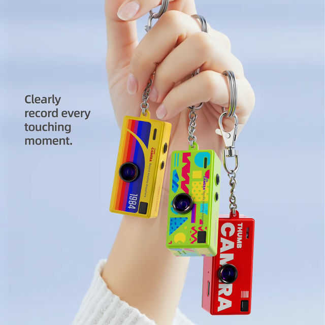 Wearable Keychain Retro Style Thumb Mini Camera Picture Video  Recorder