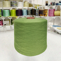 Fil de polyester 100% texturé mélangé teint, peigné, filé à l'anneau, écologique, cardé, pour tricot et tissage NE 16 2 20 2 32 2