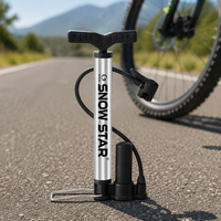 Gonfleur de pneus haute pression multi-usages pour vélo électrique, scooter, ballon de sport, jouet gonflable, pompe sur pied avec manomètre