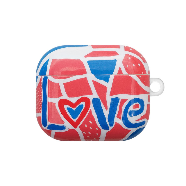 Cute Cartoon IMD Earphone Case for AirPods 1 2 3 Pro Shockproof Protective Cover With Hook
