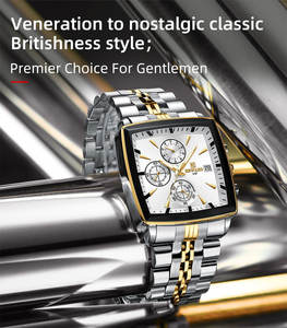 REWARD 81100M Reloj de Pulsera de Acero para Hombre, Cuarzo, Multifuncional, Luminoso, Resistente al Agua, Calendario, Cronógrafo, Reloj de Lujo para Hombre - Product Image 5