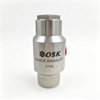 Válvula de Escape Rápido de Acero Inoxidable, Válvula Hidráulica Automotriz NPT1/2
