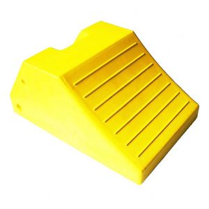 ホイールストッパー車用タイヤストッパーヘビーデューティ駐車ブロック発泡ウレタンホイールチョックゴム - Product Image 1