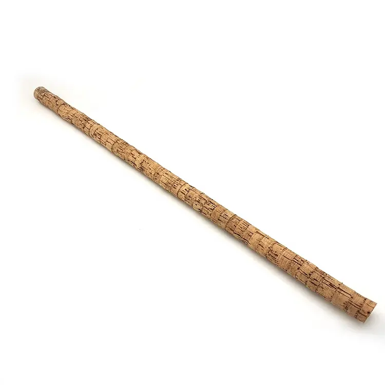 Unfinished Natural Cork Rod for Manufacturing Cork Grip for Fishing Rod, Natural Cork Grade Super, 30mm Max Outer Dia. x 760mm L