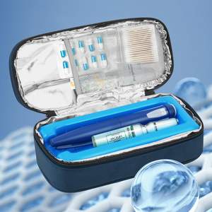 Conveniente bolsa de medicina para exteriores, tecnología de enfriamiento de <span class=keywords><strong>24</strong></span> <span class=keywords><strong>horas</strong></span>, caja a prueba de golpes para almacenar bolsa de almacenamiento de pluma de <span class=keywords><strong>insulina</strong></span> - Product Image 4