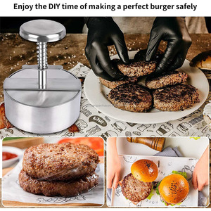 แม่พิมพ์สแตนเลสสำหรับทำเนื้อเบอร์เกอร์ทำบาร์บีคิวในครัว - Product Image 3