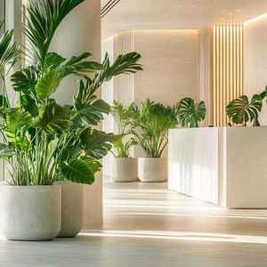 Jardinière Moderne Haut de Gamme en Fibre de Verre Écologique, Grand Conteneur à Fleurs Léger et Durable pour Jardin, Pelouse et Balcon - Product Image 3