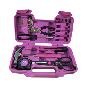 Juego de Herramientas de Ferretería Multifunción de 39 Piezas con Alicates de Articulación Deslizante, Estuche Rosa/Personalizado, para Mecánica <span class=keywords><strong>General</strong></span> del Hogar, OEM Personalizado - Product Image 2