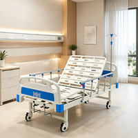 Lits d'hôpital manuels à double manivelle avec fonctions réglables pour personnes âgées à domicile JL JL-M2