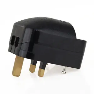 Wonplug pabrik grosir sertifikasi UKCA Euro ke UK 3 Pin Plug Universal Adapter plug Converter Eropa perjalanan adaptor steker