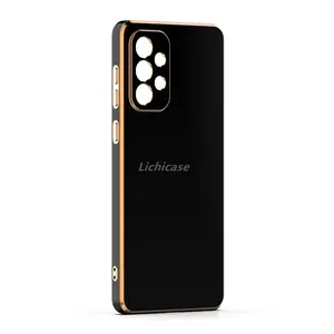 Cellular Electroplating Straight TPU Phone Cover For Samsung Galaxy A23 Silm Cell Phone Case