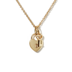 Collier Cadenas et Clé Gemnel pour Femme, Bijou Tendance, Cadeau pour Amoureuse - Product Image 1