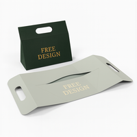 Carton rigide avec aimant pliable en triangle particulier personnalisé avec poignée Boîtes en papier à plat pour emballage cadeau de luxe