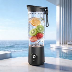 Licuadora Portátil de 550 ml, 150 W, Uso con una Sola Mano, Batería de Larga Duración de 2000 mAh, Recargable por USB, con 6 Cuchillas, para Uso en el Automóvil - Product Image 6