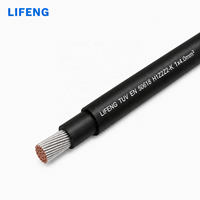 Cable de Energía Solar Fotovoltaica LIFENG para EN50618 IEC62930 H1Z2Z2-K, Cobre Estañado 1x4mm2 1x6mm2 XLPO LSZH 1500V DC, IP67