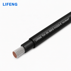 Cable de Energía Solar Fotovoltaica LIFENG para <span class=keywords><strong>EN50618</strong></span> IEC62930 H1Z2Z2-K, Cobre Estañado 1x4mm2 1x6mm2 XLPO LSZH 1500V DC, IP67 - Product Image 1