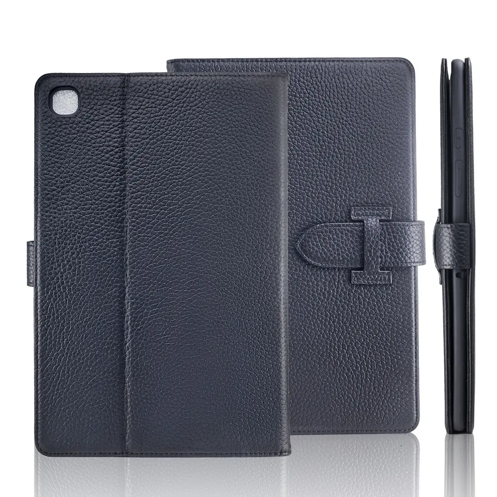 Genuine leather tablet case for Samsung Galaxy Tab A7 10.1 T515 T510 business magnetic buckle card slot wallet folio book cover