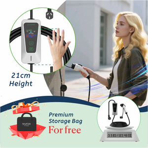 Pengisi Daya EV Portabel Wufen 3.5KW/7KW Tiga Fasa Soket Tipe 2 Berperingkat IP54 32A Kabel 5M untuk Garasi Rumah & Tempat Parkir Umum - Product Image 5