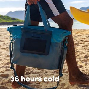 Borsa Termica Pieghevole Riutilizzabile <span class=keywords><strong>in</strong></span> PVC Ecologico con Logo Personalizzato per Spiaggia e Campeggio - Product Image 4